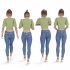 Casual Woman with Blue Jeans 04 Poses - Thumbnail 1