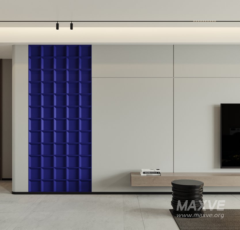 Modern living room and dining room interior scene - Image 3