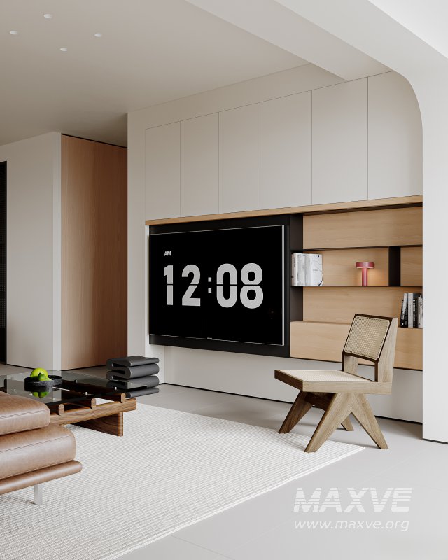 Modern living room and dining room interior scene - Image 5