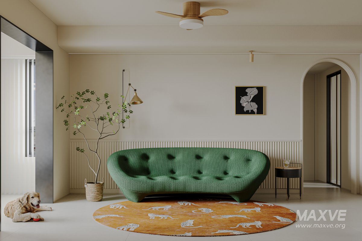 Eclectic living and dining room interior - Image 6