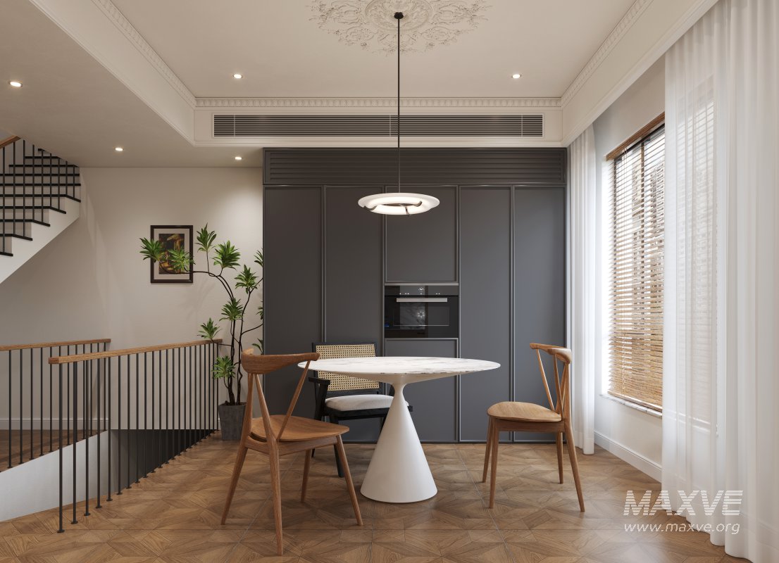 Eclectic living and dining room interior - Image 4