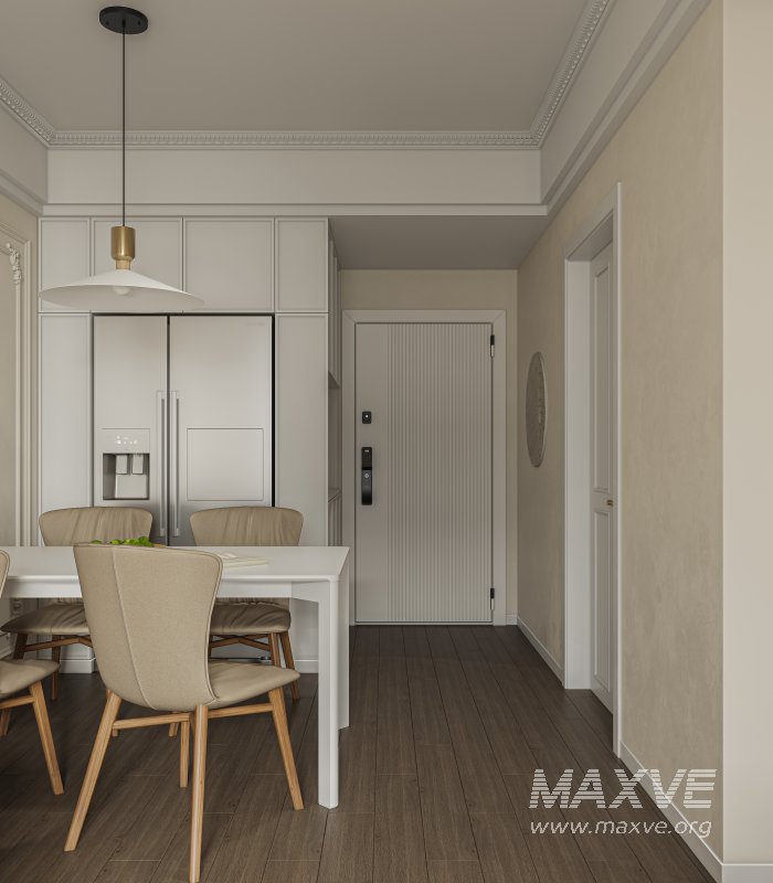 Modern living room and dining room interior scene - Image 5