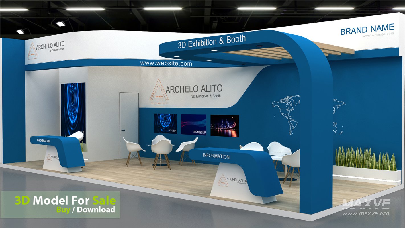 exhibition 3d model - Image 1