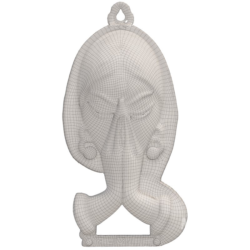 Indian Prayer Pose Welcome Wall Hanging - Image 2