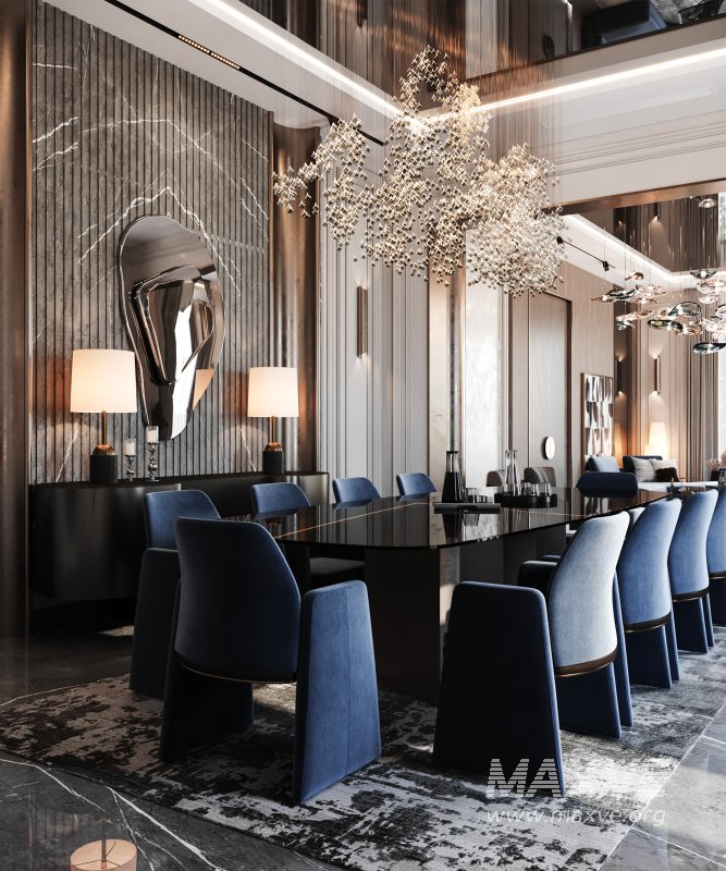luxury salon and dining neoclassic - Image 13