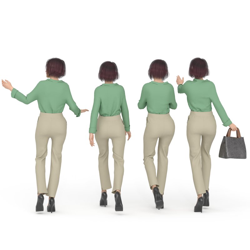 Official Woman in 04 Poses - Image 2