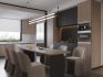 Modern living room and dining room interior scene - Thumbnail 4
