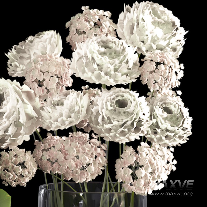 Bouquet with peony and hydrangeas - Image 6