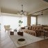 Modern living room and dining room interior scene - Thumbnail 11