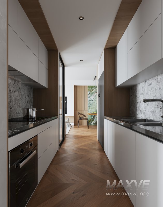 Modern living room and dining room interior scene - Image 4