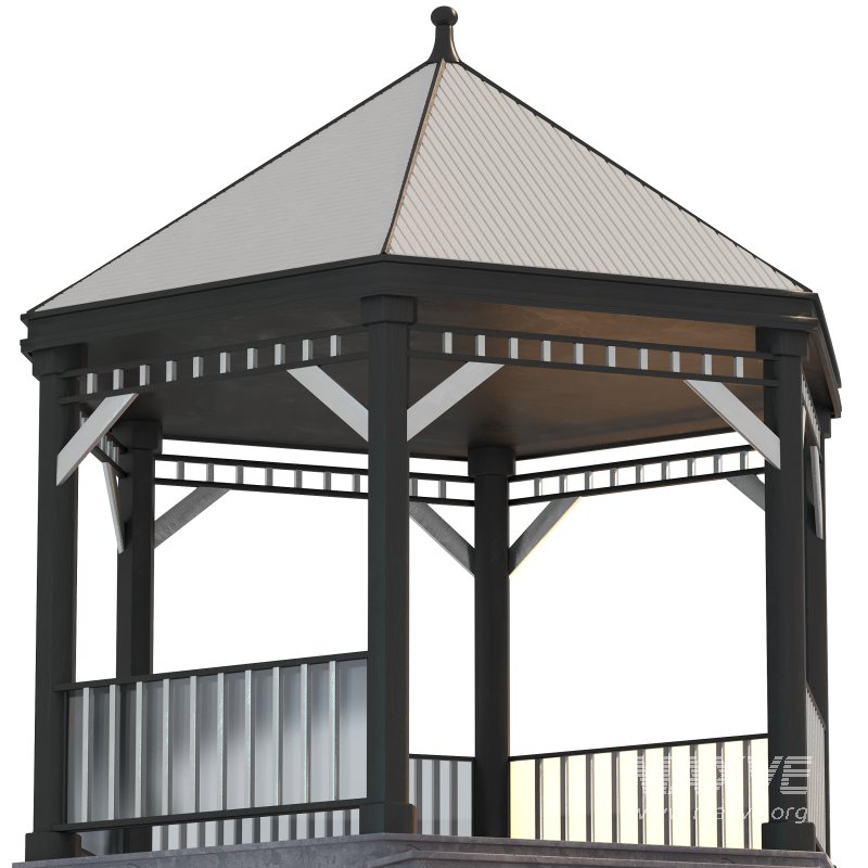Modern Glass & Steel Gazebo - Image 5