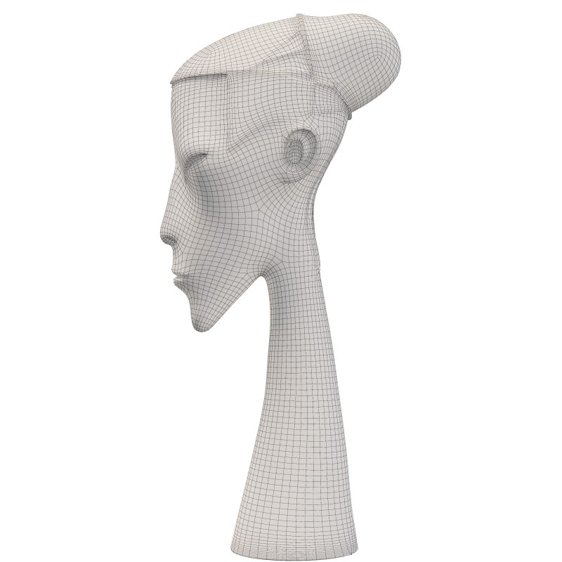 Modern Elongated Head Bronze Sculpture - Image 6