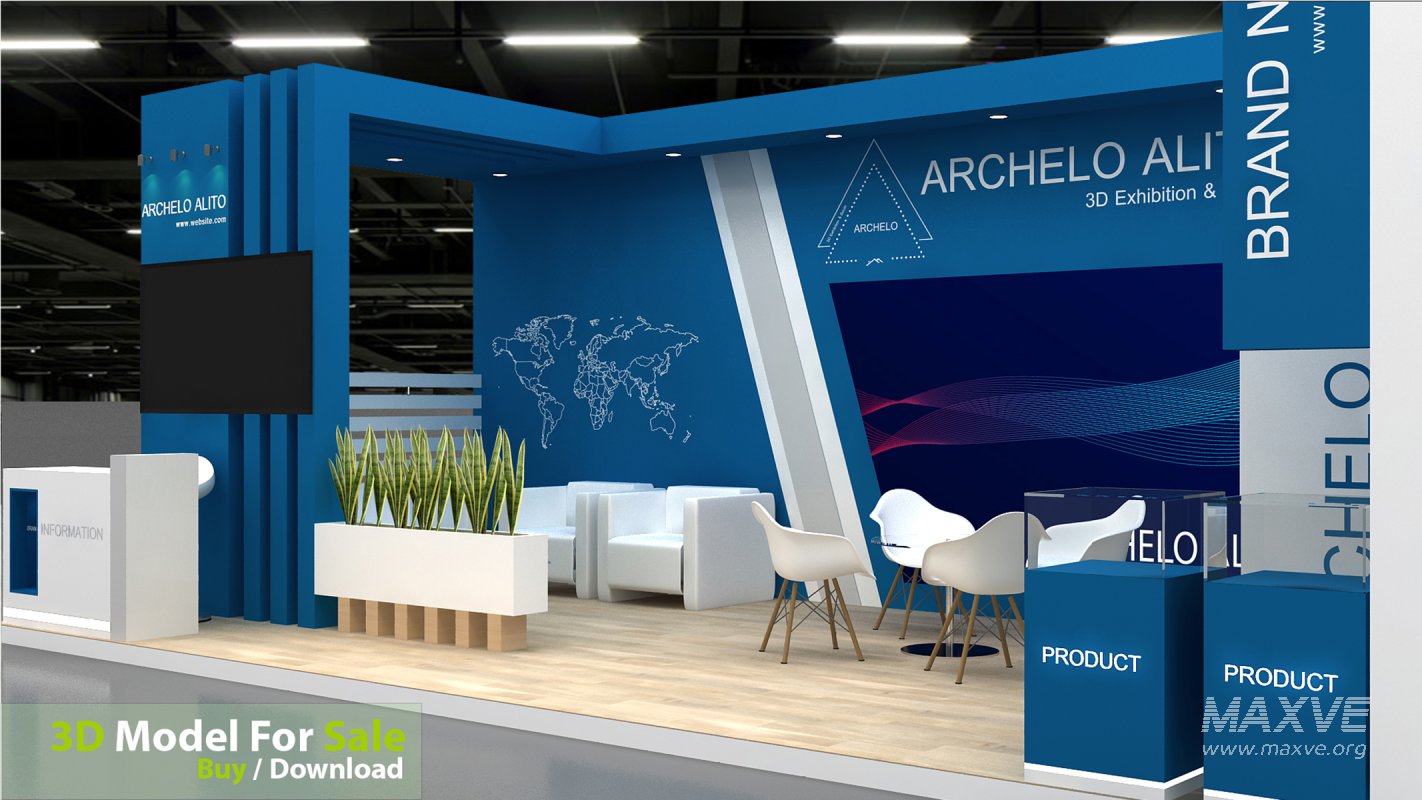 exhibition 3d model - Image 3