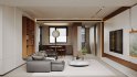 Modern living room and dining room interior scene - Thumbnail 2
