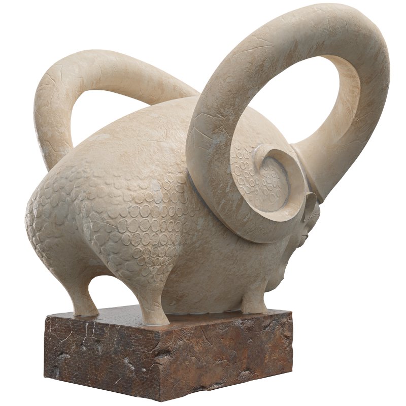 Wild Goat_Statue 21 - Image 5