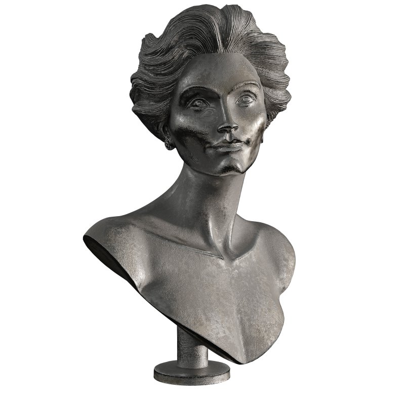 Old ancient Metal Woman Sculpture - Image 1