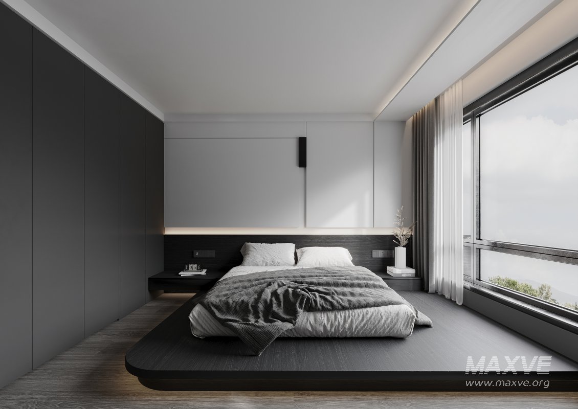 Modern living room and dining room interior scene - Image 1