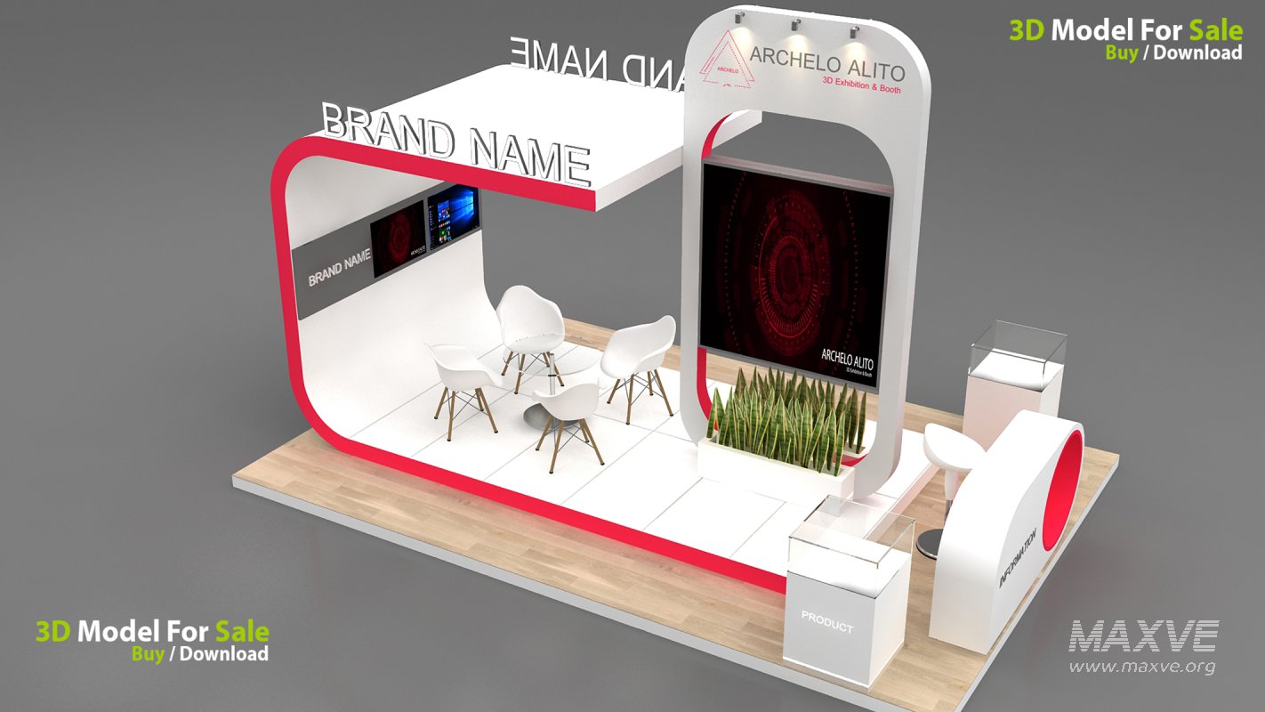 3D Exhibition Booth Model - Image 4