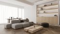 Modern living room and dining room interior scene - Thumbnail 1