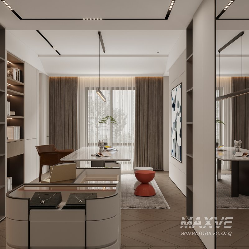 modern bedroom office room dressing room bathroom - Image 4