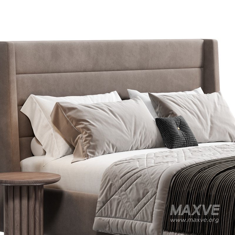 Emmit Bed, King, Quarry by Highfashionhome - Image 9