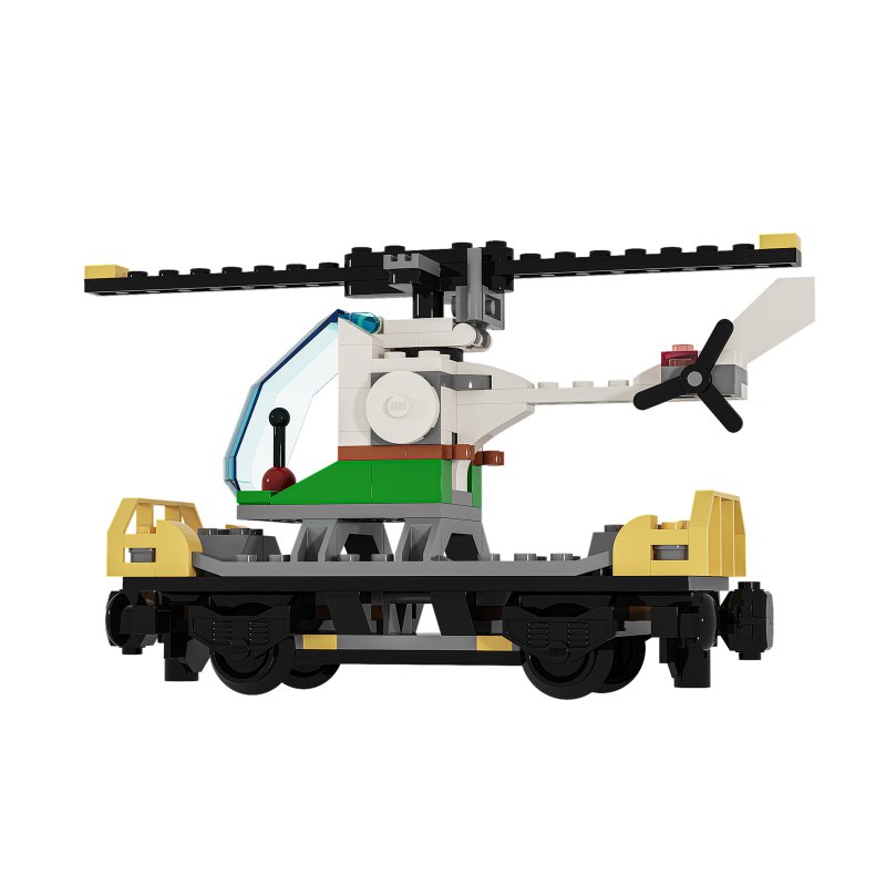 60098 Heavy haul train vagone Helicopter - Image 2
