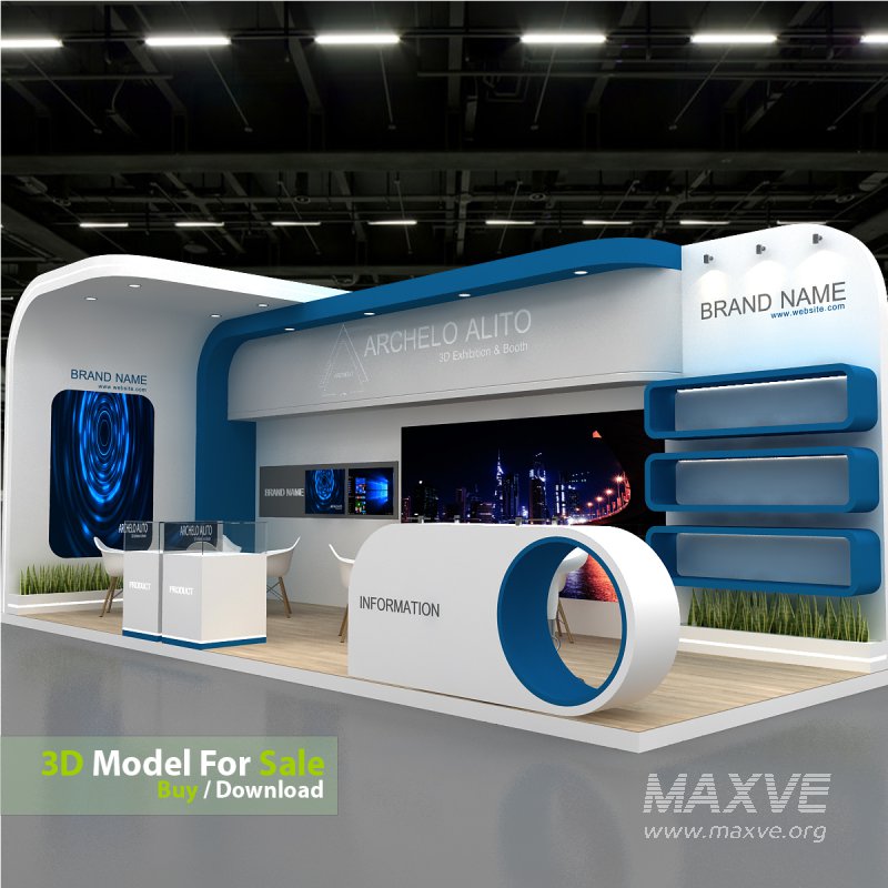 exhibition 3d model - Image 2