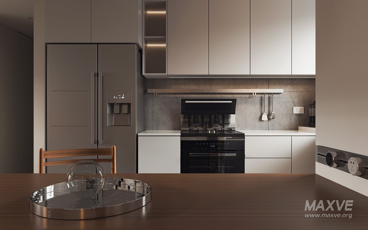 Modern living room and dining room interior scene - Image 2