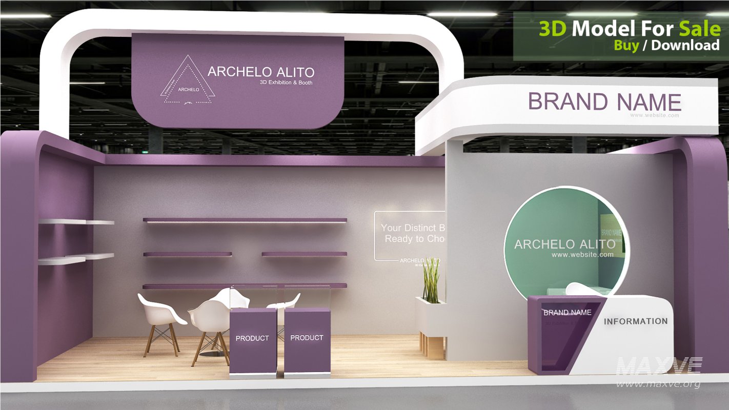 3D Stand Booth Model - Image 1