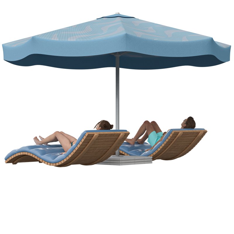 Sunbathing Lounge Duo - Image 5