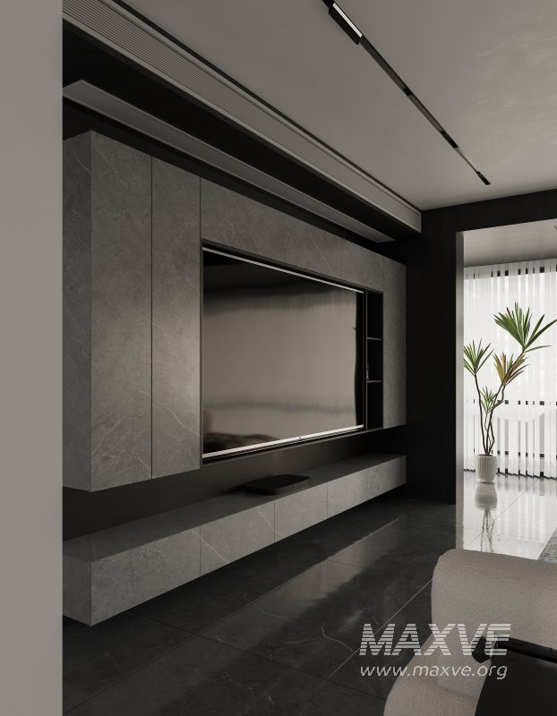 Modern living room and dining room interior scene - Image 10