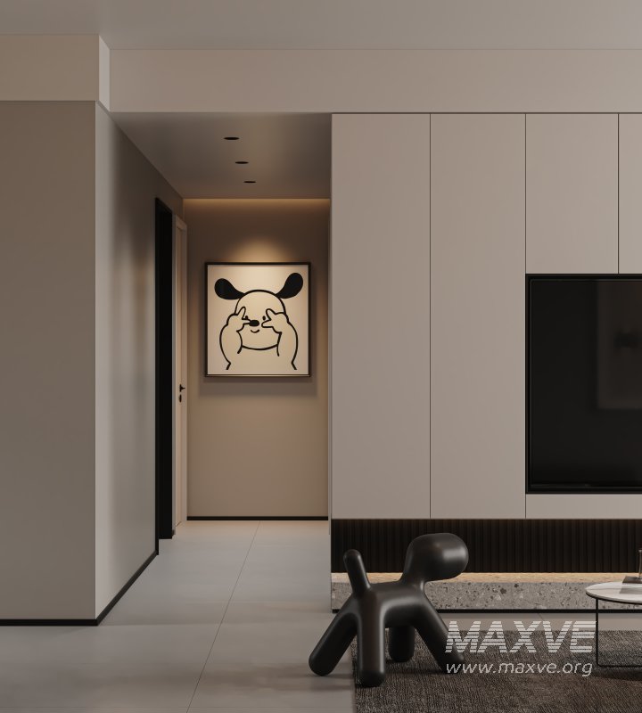 Modern living room and dining room interior scene - Image 5