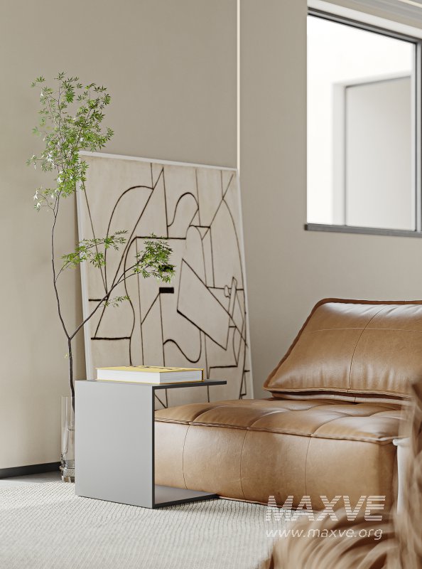 Modern living room and dining room interior scene - Image 6