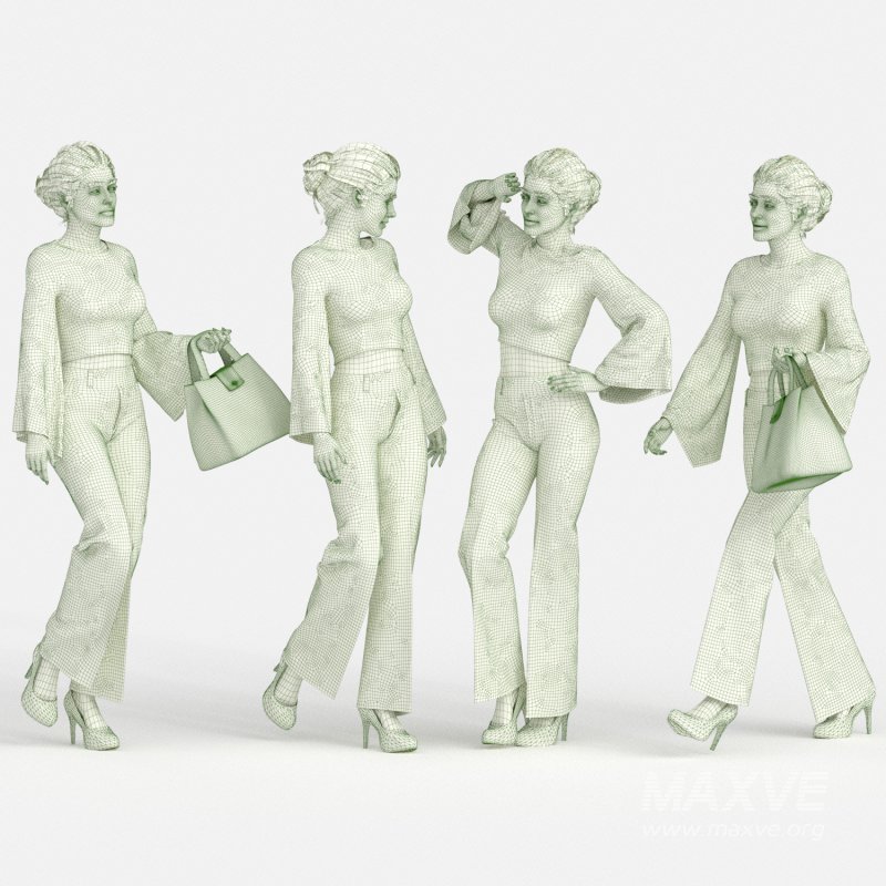 Fashion Woman 04 Poses - Image 3