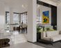 Modern living room and dining room interior scene - Thumbnail 6