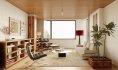 Modern living room and dining room interior scene - Thumbnail 2