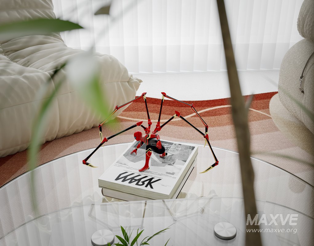 Modern living room and dining room interior scene - Image 11