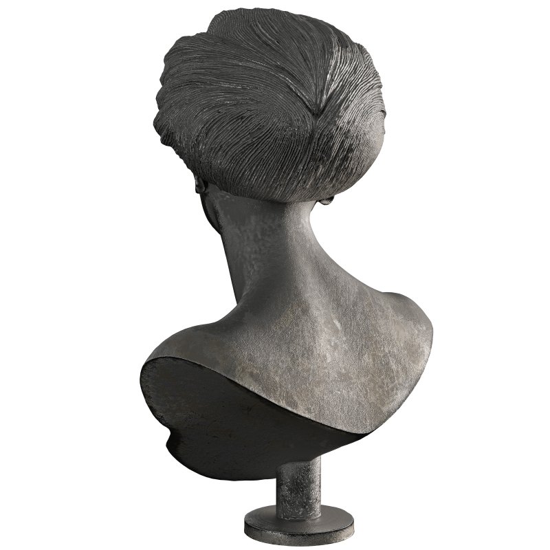 Old ancient Metal Woman Sculpture - Image 2