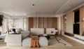 Modern living room and dining room interior scene - Thumbnail 2