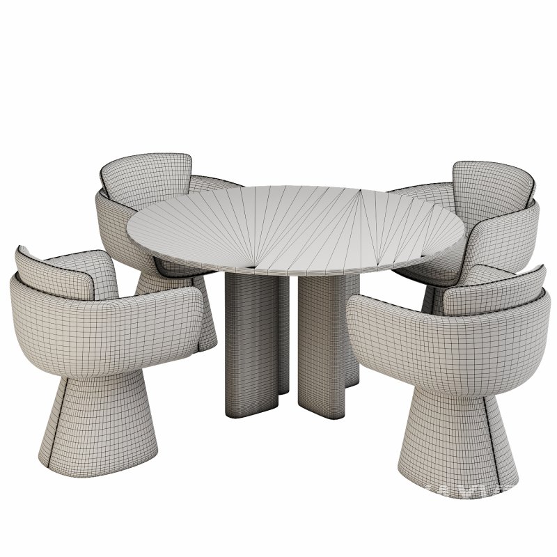 Dinning chair and table309 - Image 5