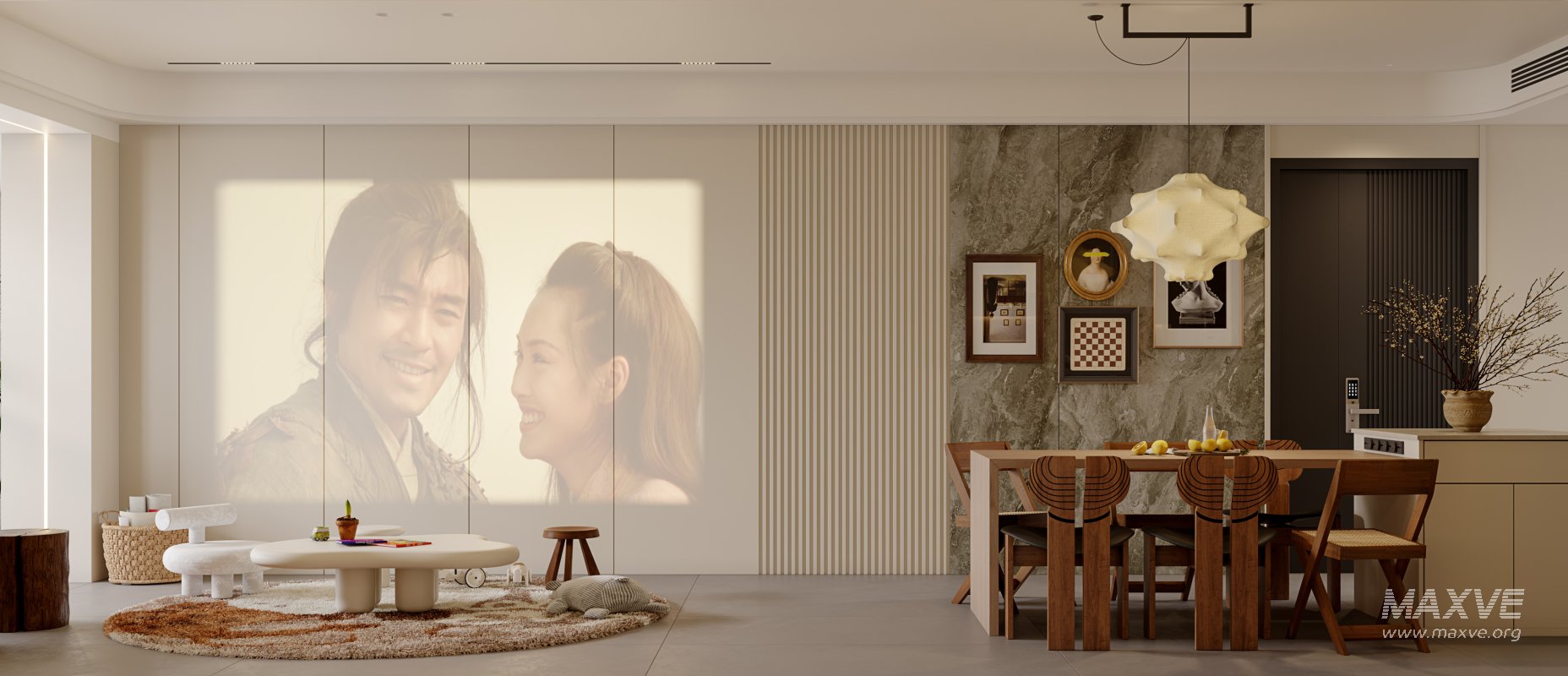 Eclectic living and dining room - Image 6