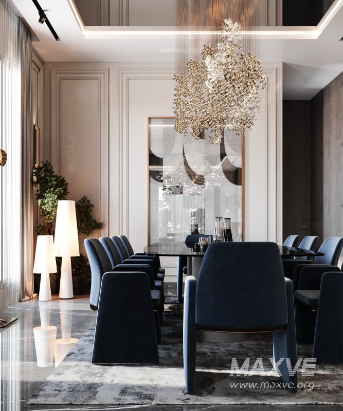 luxury salon and dining neoclassic - Image 14