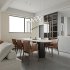 Modern living room and dining room interior scene - Thumbnail 5