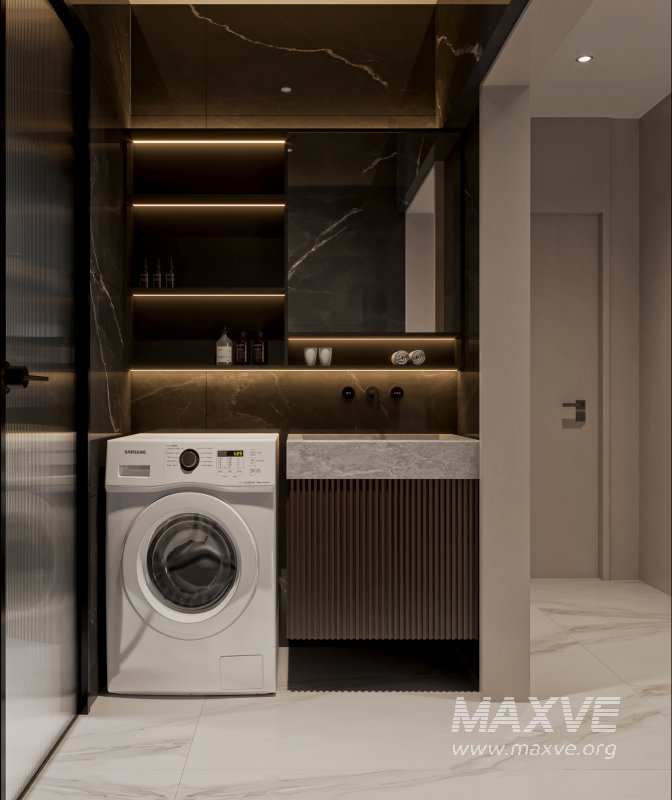 Modern living room and dining room interior scene - Image 4