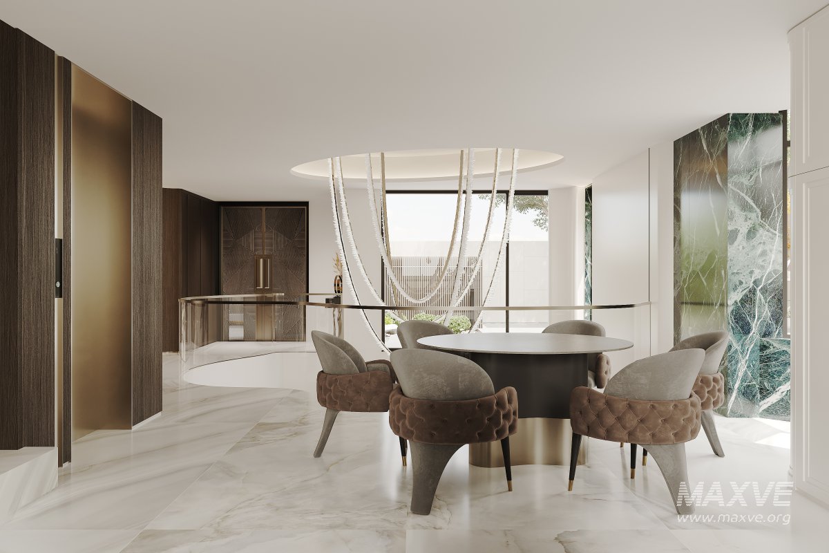 Luxury villa interior and courtyard - Image 12