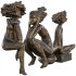 Antique Stylized Girl Collection Statue - Thumbnail 5