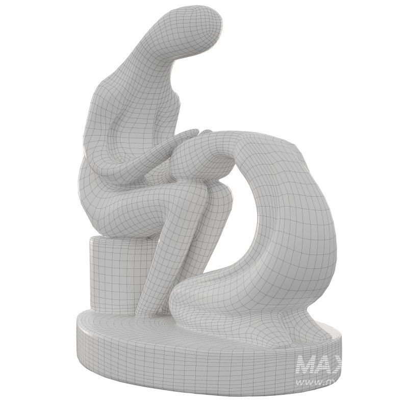 Wooden Statue 01 - Image 1