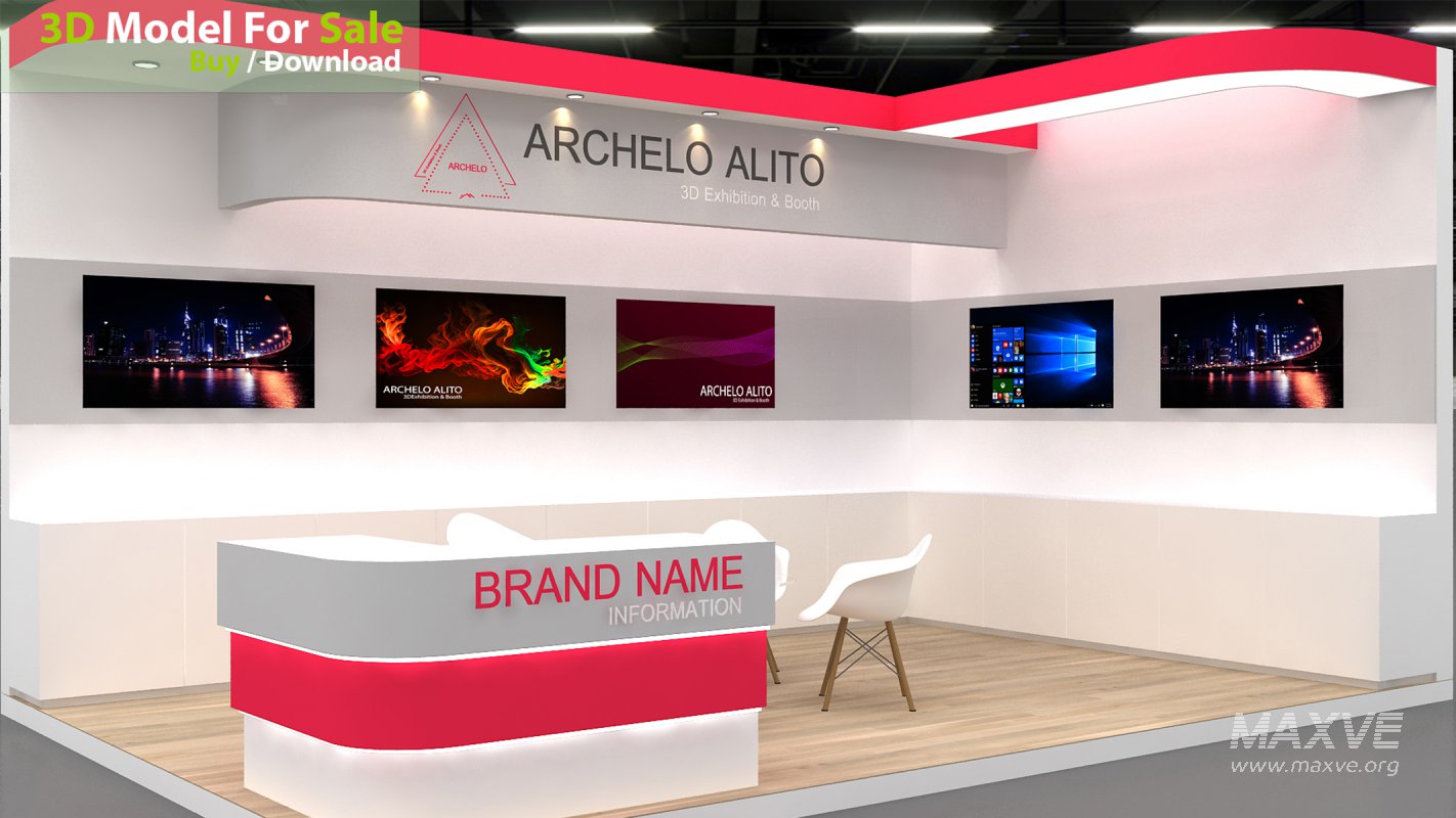 3D Stand Booth Model - Image 2