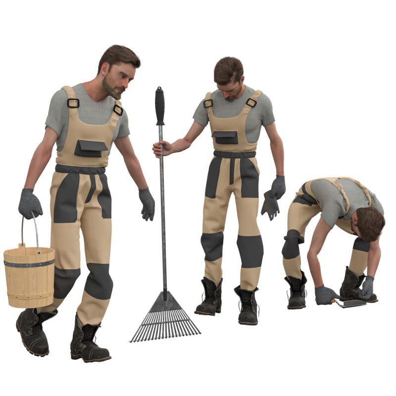 Gardener in 3poses - Image 1