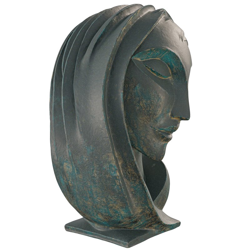 Antique Serene Meditation Figure Sculpture - Image 2